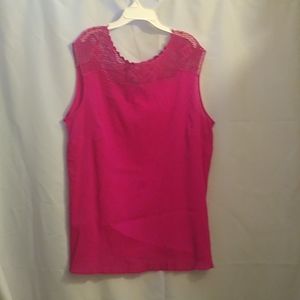Pink Chaps sleeveless blouse